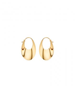 Polene | eole Slim Hoop - 24 carat gold gilded