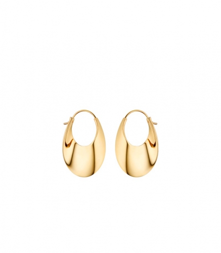 Polene | eole Slim Hoop - 24 carat gold gilded