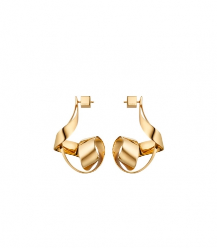 Polene | eole Spiral - 24 carat gold gilded